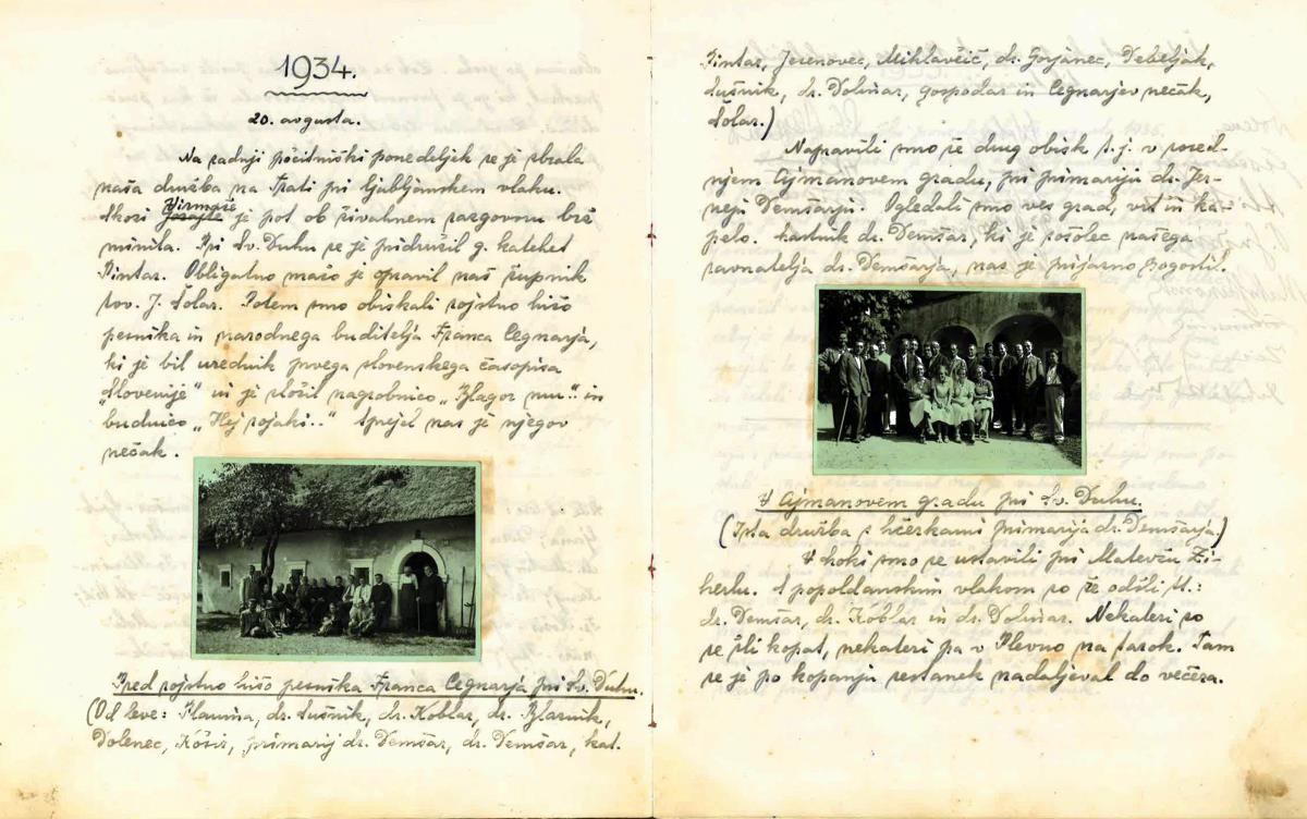 Kronika sestankov loskih profersorjev, 1934